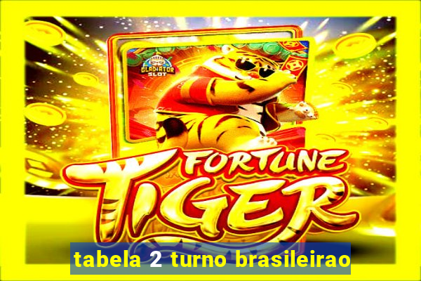 tabela 2 turno brasileirao